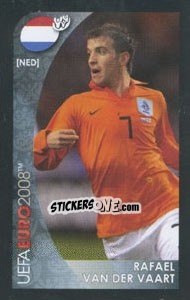 Sticker Rafael van der Vaart - UEFA Euro Austria-Switzerland 2008. Mini sticker-set n. 98 - Panini