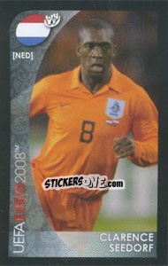 Sticker Clarence Seedorf - UEFA Euro Austria-Switzerland 2008. Mini sticker-set n. 100 - Panini
