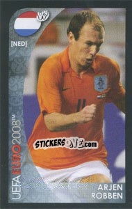 Sticker Arjen Robben - UEFA Euro Austria-Switzerland 2008. Mini sticker-set n. 101 - Panini
