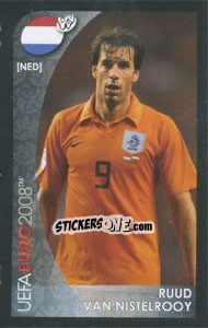 Cromo Ruud Van Nistelrooy - UEFA Euro Austria-Switzerland 2008. Mini sticker-set - Panini