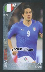 Sticker Luca Toni - UEFA Euro Austria-Switzerland 2008. Mini sticker-set n. 113 - Panini