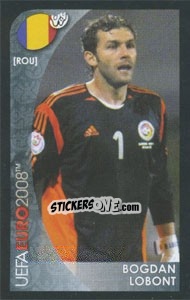 Cromo Bogdan Lobont - UEFA Euro Austria-Switzerland 2008. Mini sticker-set - Panini