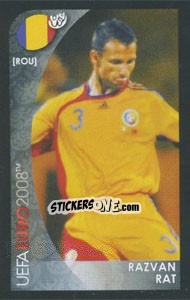 Cromo Razvan Rat - UEFA Euro Austria-Switzerland 2008. Mini sticker-set - Panini
