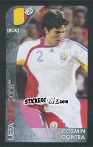 Sticker Cosmin Contra - UEFA Euro Austria-Switzerland 2008. Mini sticker-set - Panini