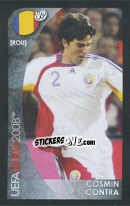 Sticker Cosmin Contra - UEFA Euro Austria-Switzerland 2008. Mini sticker-set n. 118 - Panini