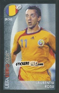 Sticker Laurentiu Rosu - UEFA Euro Austria-Switzerland 2008. Mini sticker-set n. 120 - Panini