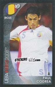 Cromo Paul Codrea - UEFA Euro Austria-Switzerland 2008. Mini sticker-set - Panini