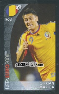 Sticker Ciprian Marica - UEFA Euro Austria-Switzerland 2008. Mini sticker-set n. 124 - Panini