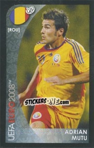 Figurina Adrian Mutu - UEFA Euro Austria-Switzerland 2008. Mini sticker-set - Panini