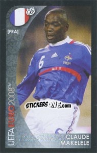 Cromo Claude Makelele - UEFA Euro Austria-Switzerland 2008. Mini sticker-set - Panini