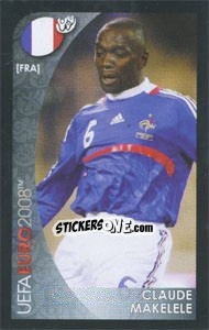 Sticker Claude Makelele - UEFA Euro Austria-Switzerland 2008. Mini sticker-set - Panini