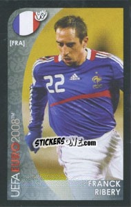 Sticker Franck Ribery - UEFA Euro Austria-Switzerland 2008. Mini sticker-set n. 134 - Panini