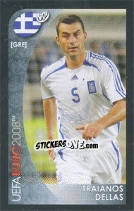 Cromo Traianos Dellas - UEFA Euro Austria-Switzerland 2008. Mini sticker-set - Panini
