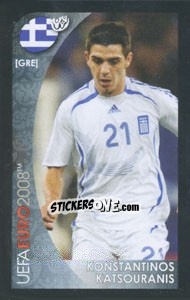 Cromo Konstantinos Katsouranis - UEFA Euro Austria-Switzerland 2008. Mini sticker-set - Panini