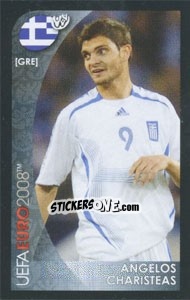 Cromo Angelos Charisteas - UEFA Euro Austria-Switzerland 2008. Mini sticker-set - Panini