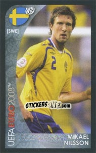 Sticker Mikael Nilsson - UEFA Euro Austria-Switzerland 2008. Mini sticker-set n. 152 - Panini
