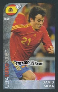 Sticker David Silva - UEFA Euro Austria-Switzerland 2008. Mini sticker-set n. 167 - Panini