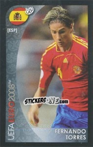 Sticker Fernando Torres - UEFA Euro Austria-Switzerland 2008. Mini sticker-set n. 169 - Panini