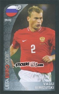 Sticker Vasili Berezutski - UEFA Euro Austria-Switzerland 2008. Mini sticker-set n. 171 - Panini