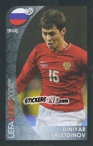 Sticker Diniyar Bilyaletdinov - UEFA Euro Austria-Switzerland 2008. Mini sticker-set - Panini