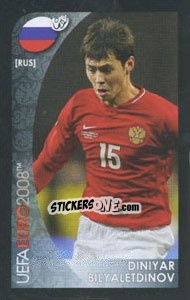 Sticker Diniyar Bilyaletdinov - UEFA Euro Austria-Switzerland 2008. Mini sticker-set n. 175 - Panini