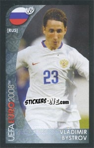 Sticker Vladimir Bystrov - UEFA Euro Austria-Switzerland 2008. Mini sticker-set - Panini