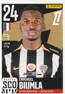 Figurina Emmanuel Biumla - Foot Ligue 1 2025-2026
 n. 18 - Panini