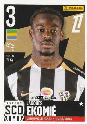 Figurina Jacques Ekomié - Foot Ligue 1 2025-2026
 n. 21 - Panini