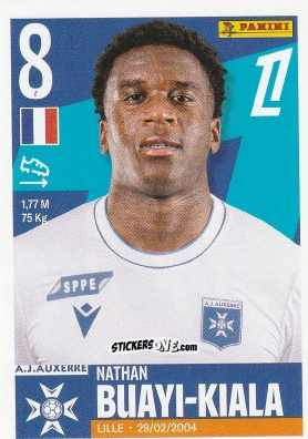 Figurina Nathan Buayi-Kiala - Foot Ligue 1 2025-2026
 n. 52 - Panini