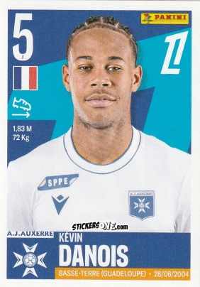 Sticker Kévin Danois - Foot Ligue 1 2025-2026
 n. 54 - Panini