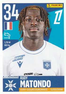 Sticker Rudy Matondo - Foot Ligue 1 2025-2026
 n. 57 - Panini