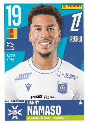 Sticker Danny Namaso - Foot Ligue 1 2025-2026
 n. 61 - Panini