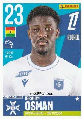 Sticker Ibrahim Osman - Foot Ligue 1 2025-2026
 n. 62 - Panini