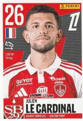 Sticker Julien Le Cardinal - Foot Ligue 1 2025-2026
 n. 77 - Panini