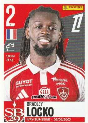 Sticker Bradley Locko - Foot Ligue 1 2025-2026
 n. 78 - Panini