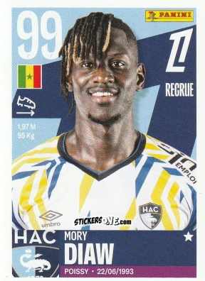 Figurina Mory Diaw - Foot Ligue 1 2025-2026
 n. 104 - Panini