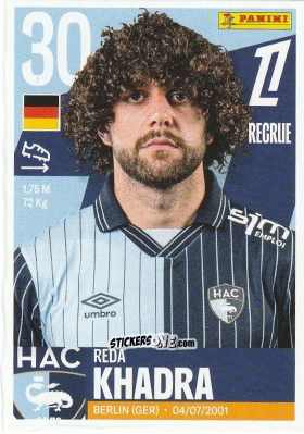 Figurina Reda Khadra - Foot Ligue 1 2025-2026
 n. 116 - Panini