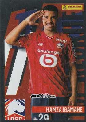 Sticker Hamza Igamane (Top Recrue) - Foot Ligue 1 2025-2026
 n. 154 - Panini