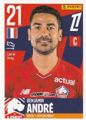 Figurina Benjamin André - Foot Ligue 1 2025-2026
 n. 170 - Panini