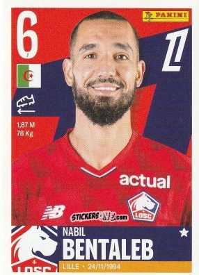 Figurina Nabil Bentaleb - Foot Ligue 1 2025-2026
 n. 171 - Panini