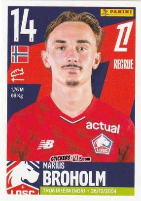 Sticker Marius Broholm - Foot Ligue 1 2025-2026
 n. 176 - Panini