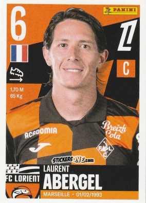 Figurina Laurent Abergel - Foot Ligue 1 2025-2026
 n. 203 - Panini