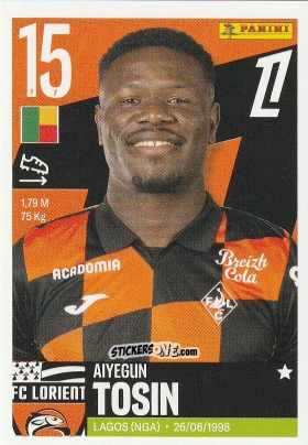 Sticker Aiyegun Tosin - Foot Ligue 1 2025-2026
 n. 215 - Panini