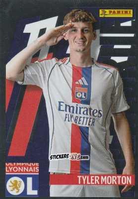 Figurina Tyler Morton (Top Recrue) - Foot Ligue 1 2025-2026
 n. 216 - Panini