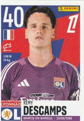 Cromo Rémy Descamps - Foot Ligue 1 2025-2026
 n. 222 - Panini
