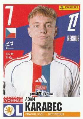 Figurina Adam Karabec - Foot Ligue 1 2025-2026
 n. 230 - Panini