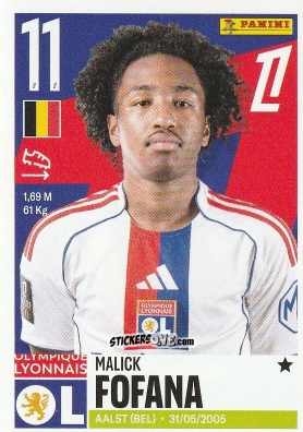 Sticker Malick Fofana - Foot Ligue 1 2025-2026
 n. 237 - Panini