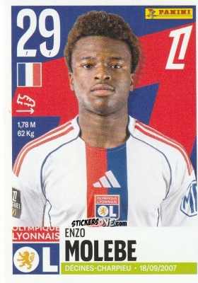 Sticker Enzo Melebe - Foot Ligue 1 2025-2026
 n. 240 - Panini