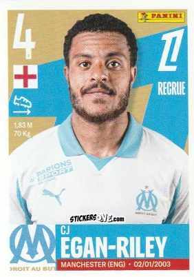 Figurina CJ Egan-Riley - Foot Ligue 1 2025-2026
 n. 254 - Panini