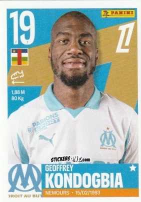 Cromo Geoffrey Kondogbia - Foot Ligue 1 2025-2026
 n. 262 - Panini